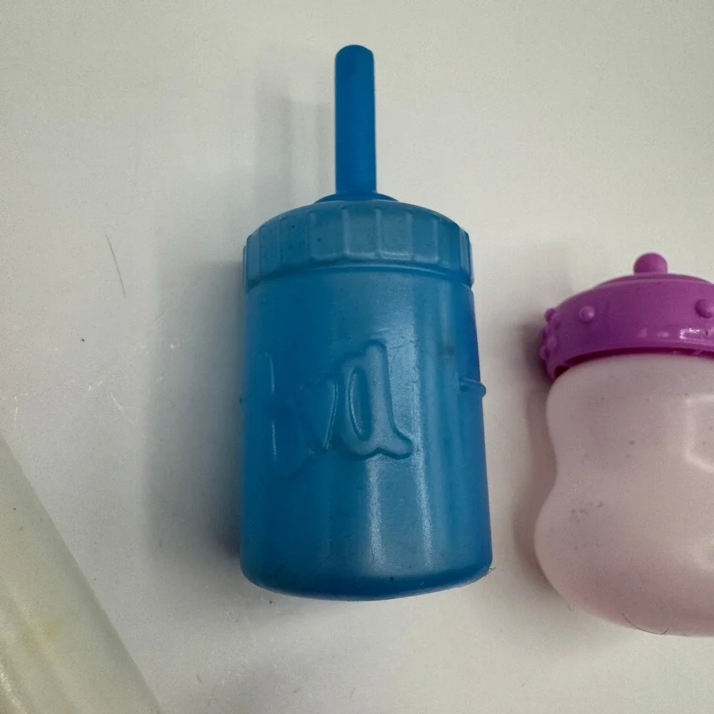 Baby Alive Gi-Go Toys Doll Bottles Sippy Cup Multicolor 4 Piece Set Replacements